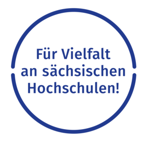 Logo KCS: Für Vielfalt an sächsischen Hochschulen!