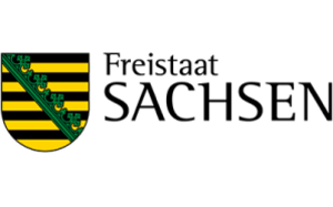 Gelb-schwarz-grünes Wappen, Freistaat Sachsen